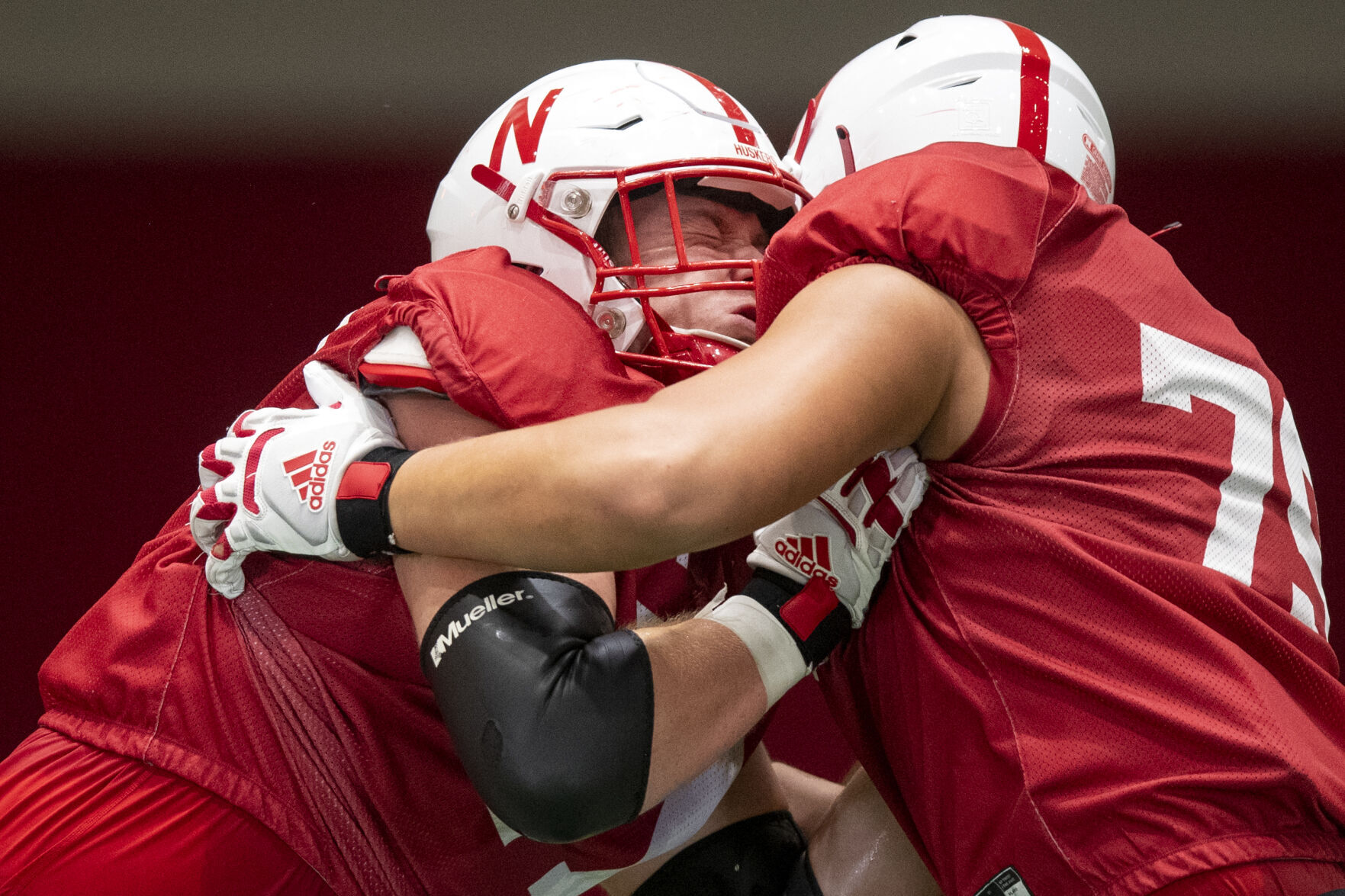 NU football practice, 8.8